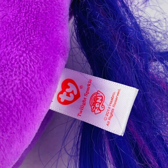 Ty My Little Pony MLP Twilight Sparkle Character Plush Toy Shiny Wings New - Picture 5 of 6